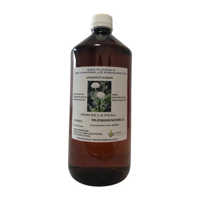 Eau florale de camomille  romaine 1 litre BIO.