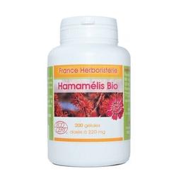 GELULES HAMAMELIS BIO 200 gélules dosées à 220 mg poudre pure.