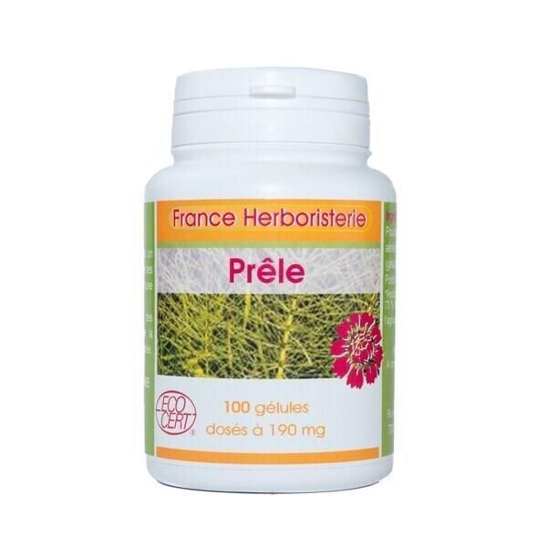 GELULES PRELE BIO 100 gélules dosées à 190 mg poudre pure.