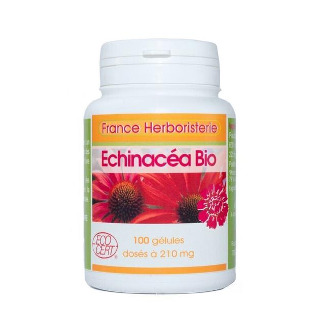 GELULES ECHINACEA BIO racine 100 gélules dosées à 250 mg.