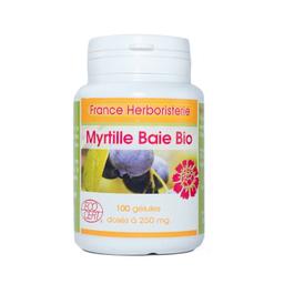 MYRTILLE baie gélules dosées à 250 mg - Pot de 100 gélules