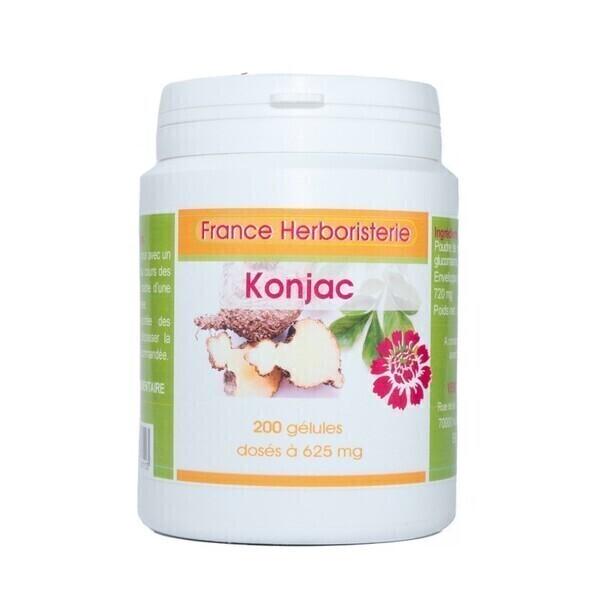 GELULES DE KONJAC 200 gélules dosées à 450 MG.