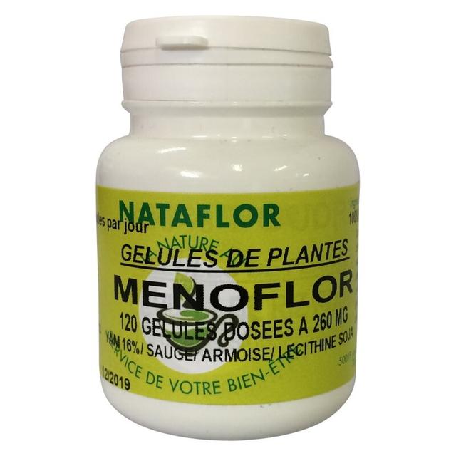 Menoflor 120 gélules à 260 mg poudre pure.