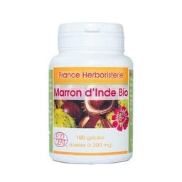 GELULES MARRON D'INDE 100 gélules dosées à 200 mg.