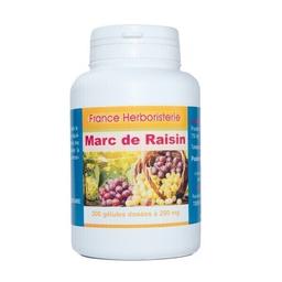 GELULES MARC DE RAISIN 200 gélules dosées à 250 mg poudre pure.