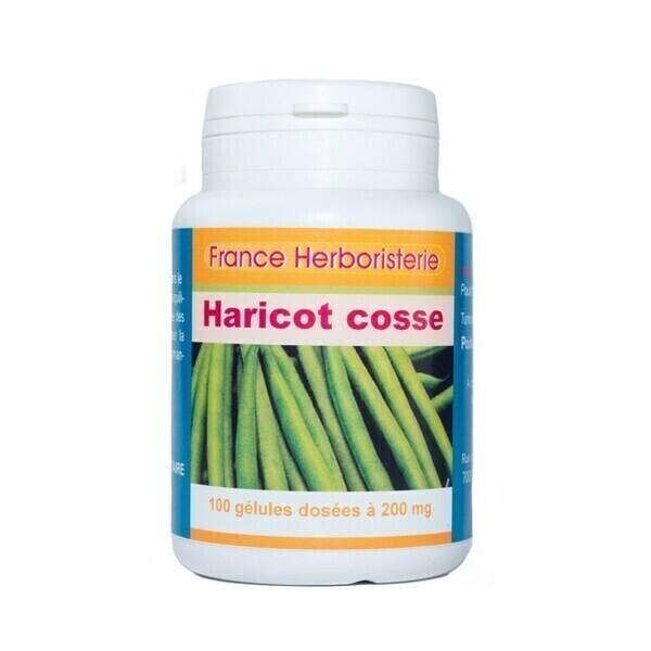 GELULES HARICOT cosse 100 gélules dosées à 200 mg.