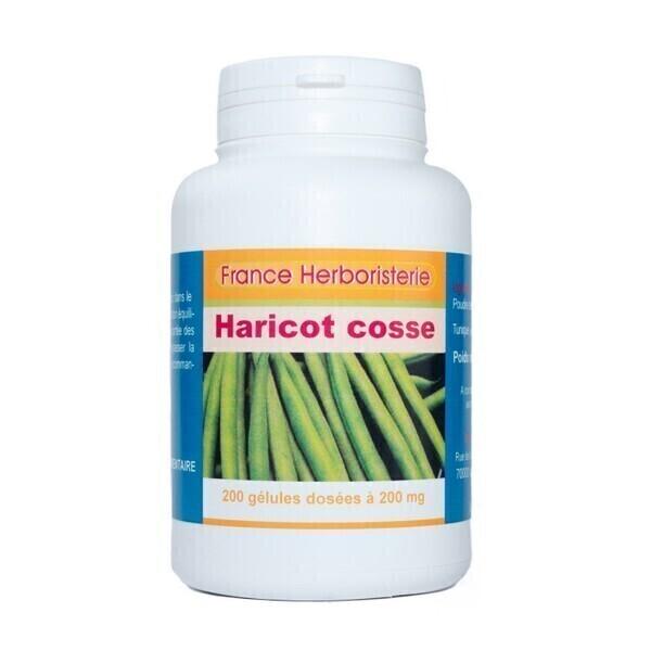 GELULES HARICOT cosse 200 gélules dosées à 200 mg.