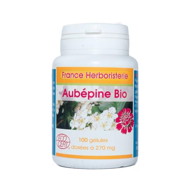 Gélules AUBÉPINE 100 gélules dosées à 270mg - France Herborister