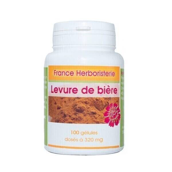 GELULES LEVURE DE BIERE 100 gélules dosées à 320 mg.