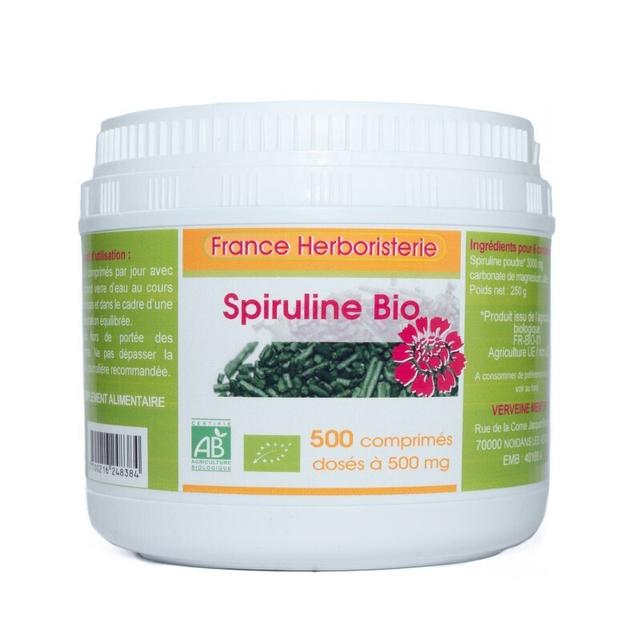 SPIRULINE ECOCERT 500 comprimés.