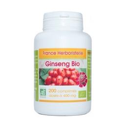 GINSENG BIO AB 200 comprimés dosés à 400 mg en comprimés.