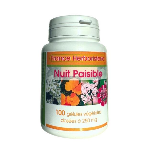 NUIT PAISIBLE 100 gélules 250 mg poudre pure - France-Herboriste