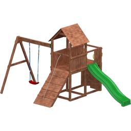 Plateforme de jeux en bois Carol Tour + toboggan + balançoire +