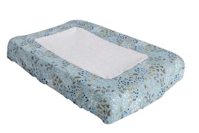 Housse matelas à langer feuilles été indien 54x75 cm