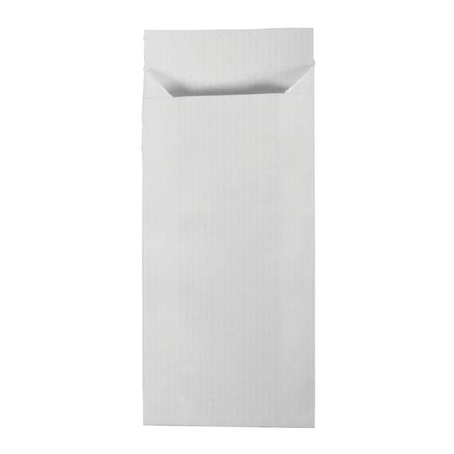 Sac déco en papier - Cadeau - Friandises - Blanc -11,5 x 5,3 cm