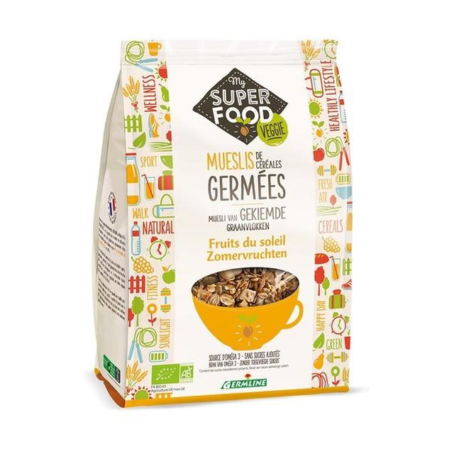 Muesli aux flocons de céréales germées fruits du soleil 350 g