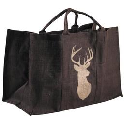 Sac à bûches cerf marron