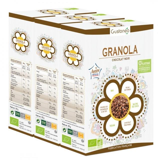 Granola bio chocolat noir X3 boites