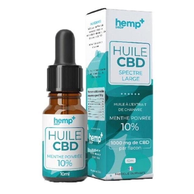 Huile CBD MENTHE POIVRÉE 4000mg / 40%, sans THC (10ml)