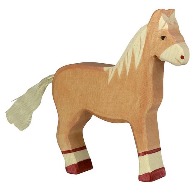 Figurine Cheval debout, marron clair