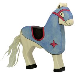 Figurine Cheval du chevalier bleu