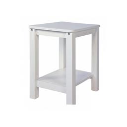 Table de chevet en bois blanc