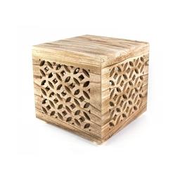 Table de chevet bois cube nature