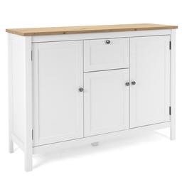 Commode en bois blanc nature 120x90x40cm