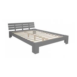 Lit double lit futon en bois 160x200 lit pin gris cadre de lit