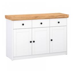 Commode en bois - 3 portes blanche