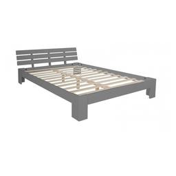 Lit double lit futon en bois 120x200 lit pin gris cadre de lit