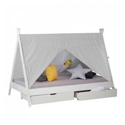 Lit d'enfant avec matelas Lit cabane Lit 90x200 cm Lit de tente