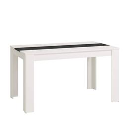 Table en Bois -  Blanc Noir