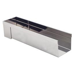 Gouttière rectangle 30x8 cm en inox