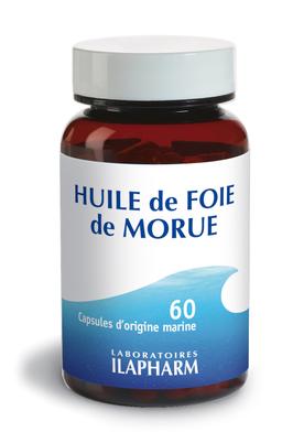 Huile de Foie de Morue - Bien utiliser le calcium  -  60 caps.