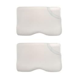 Lot de 2 oreillers Confort Plus avec taies d'oreiller en bambou