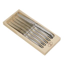 Coffret 6 couteaux steak inox laguiole