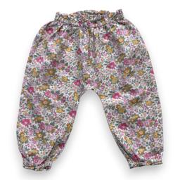 CYRILLUS, Pantalon beige à fleurs, 18 mois