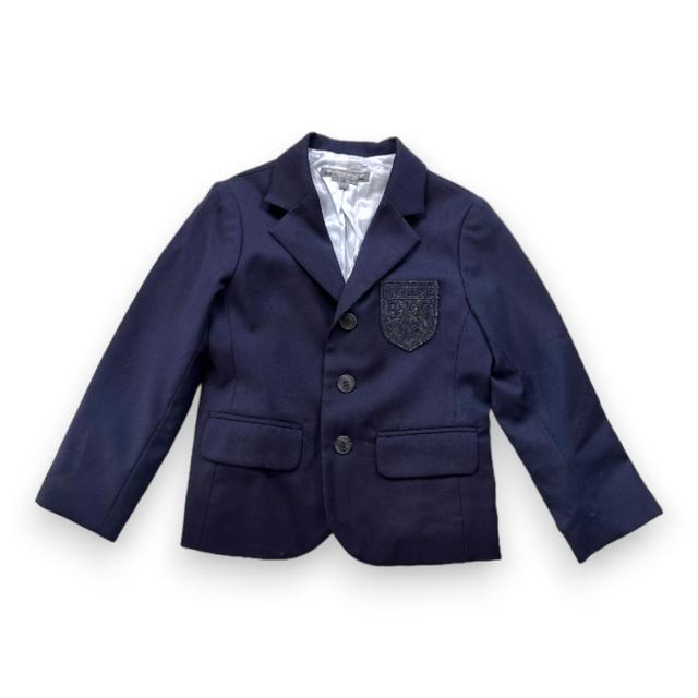 BONPOINT, Veste de blazer bleu marine en laine, 4 ans