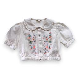 BONJOUR, Chemise blanche avec broderies, 8 ans