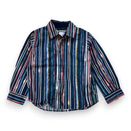 PAUL SMITH, Chemise bleue à rayures colorées, 3 ans