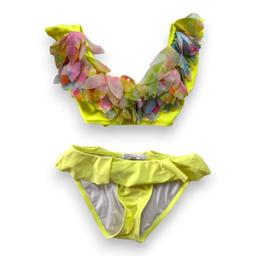 STELLA COVE, Maillot de bain 2 pièces jaune à franges, 8 ans