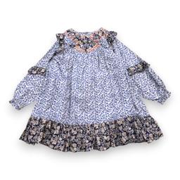 LOUISE MISHA, Robe patchwork colorée motifs fleurs, 8 ans