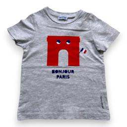 JACADI, T-shirt gris avec imprimé, 4 ans