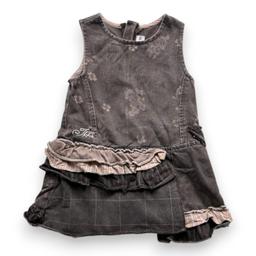 IKKS, Robe marron à fleurs, 2 ans