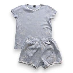 PETIT BATEAU, Ensemble de pyjama bleu short et t-shirt, 8 ans