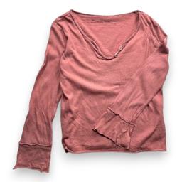 ZADIG & VOLTAIRE, T-shirt à manches longues rose avec broderies