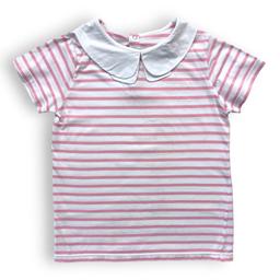 JACADI, T shirt rayé rose, 8 ans