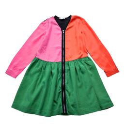 STELLA MCCARTNEY, Robe rose, orange, verte et noire, 10 ans