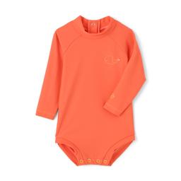 BAINES, Combinaison anti-uv Mango Mandarine broderie baleine (Ne